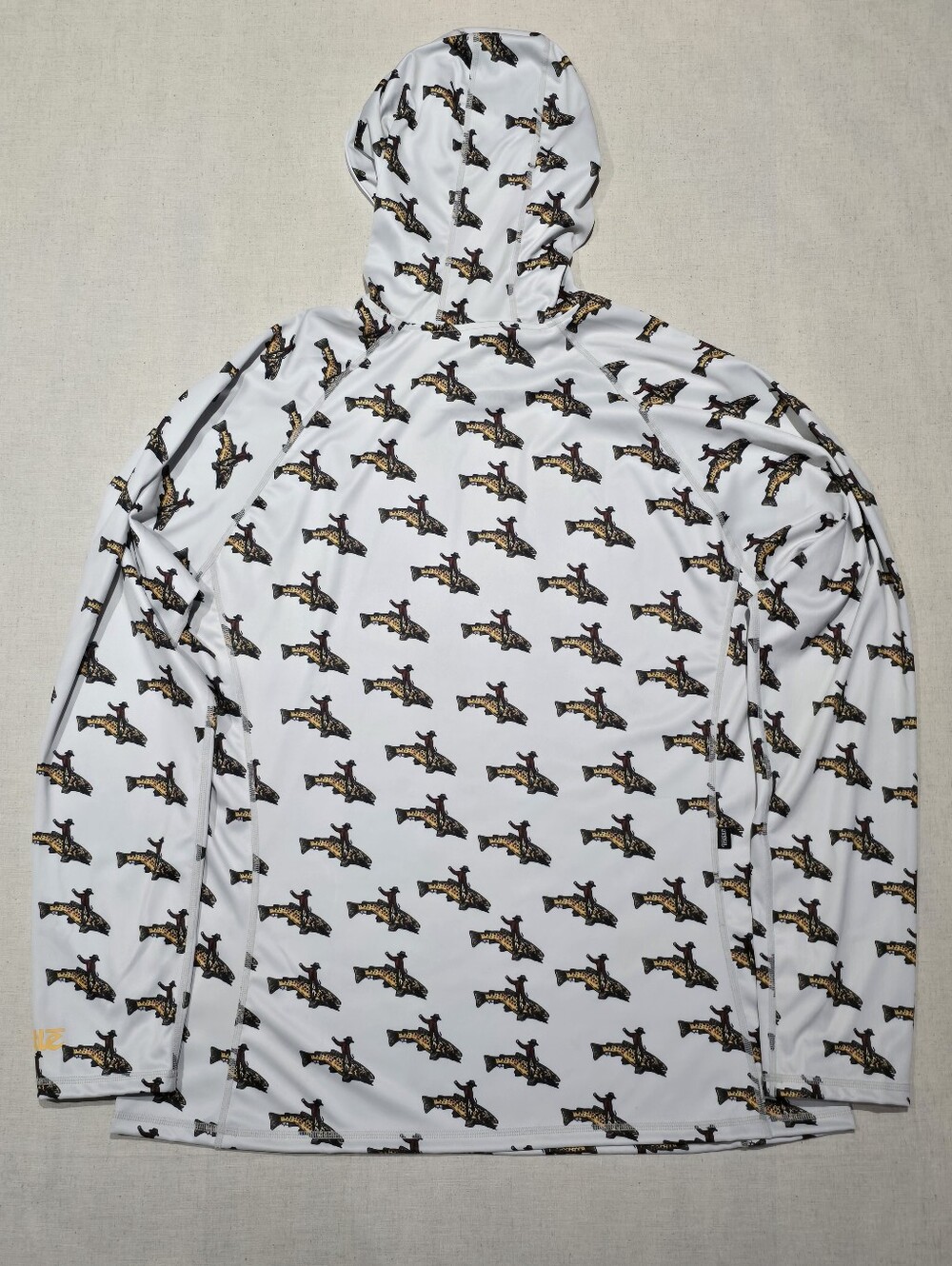 Trxstle Mens Sun Hoody Trout Fishing Shirt Size XXL - Picture 2 of 9